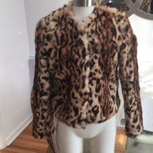 Cache Rabbit fur coat
